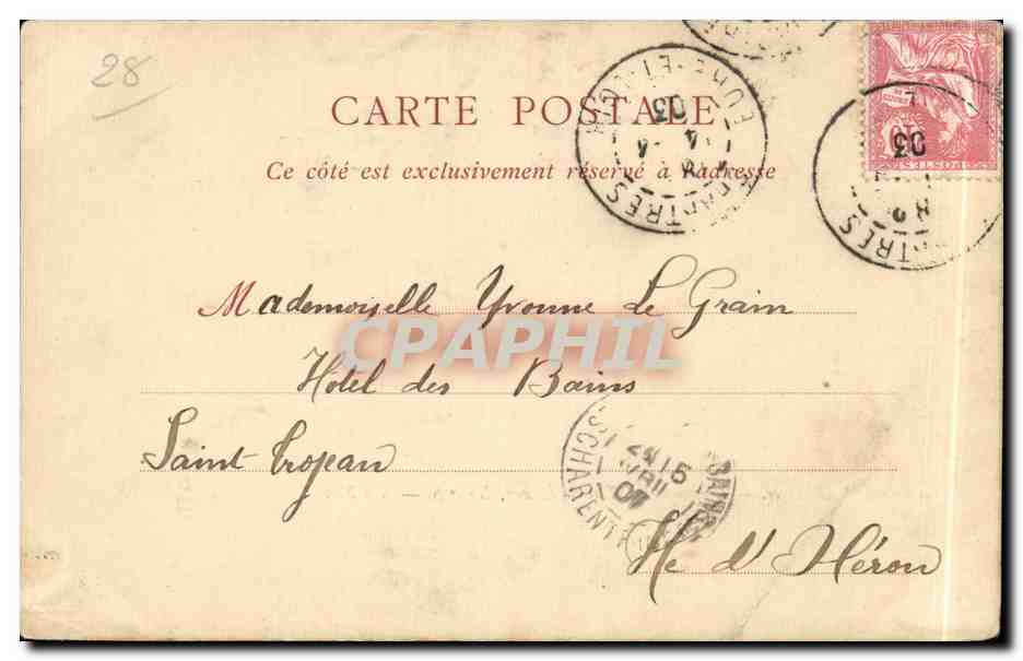 Cathédrale de Chartres — Fragment du Tour du Chœur, XVIe S. — ND Piot — Rückseite
