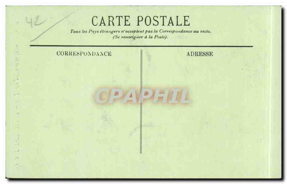 CPA Saint Chamond Le jardin public et la statue de Carnot — Back