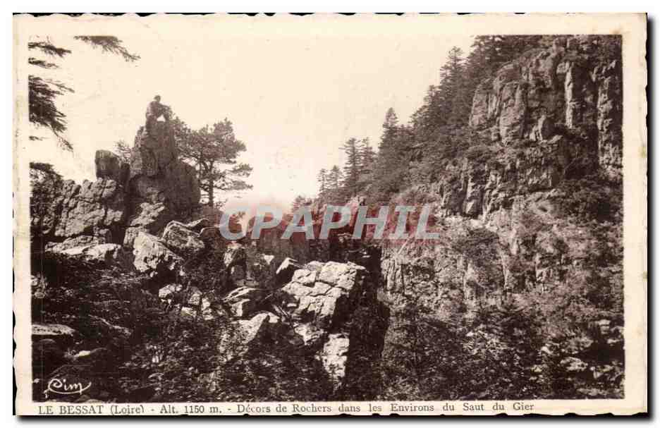Le Bessat (Loire) - Alt. 1150 m. - Rock Scenery around the Saut du Gier