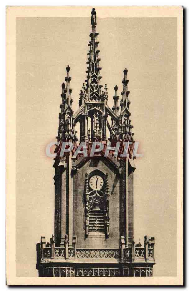 CPA Feurs Le clocher de l'eglise
