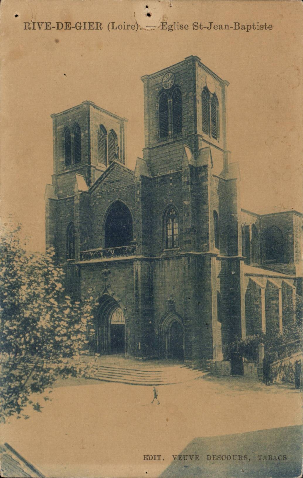 CPA Rive de Gier Eglise St Jean Baptiste