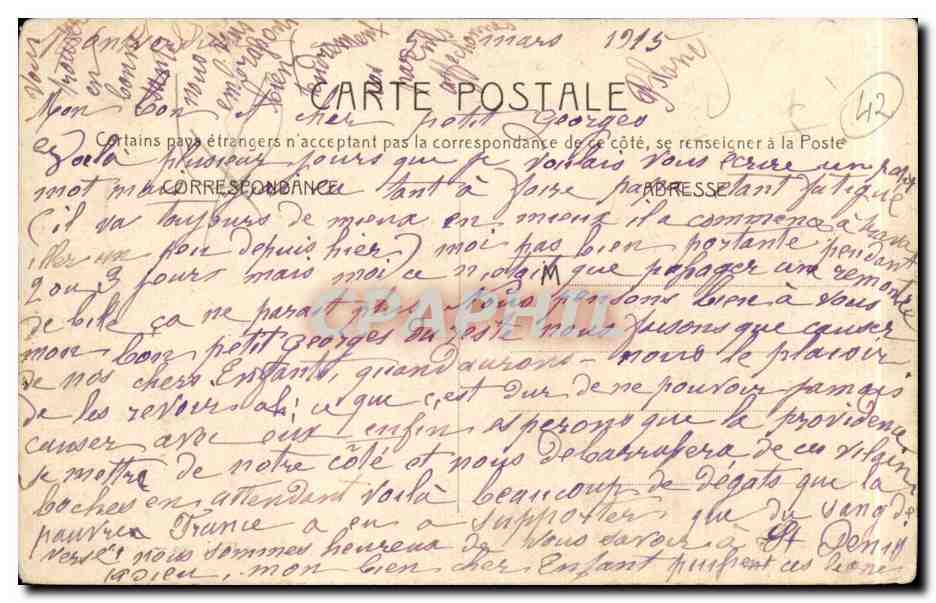 CPA L'hopital sous Rochefort — Rückseite