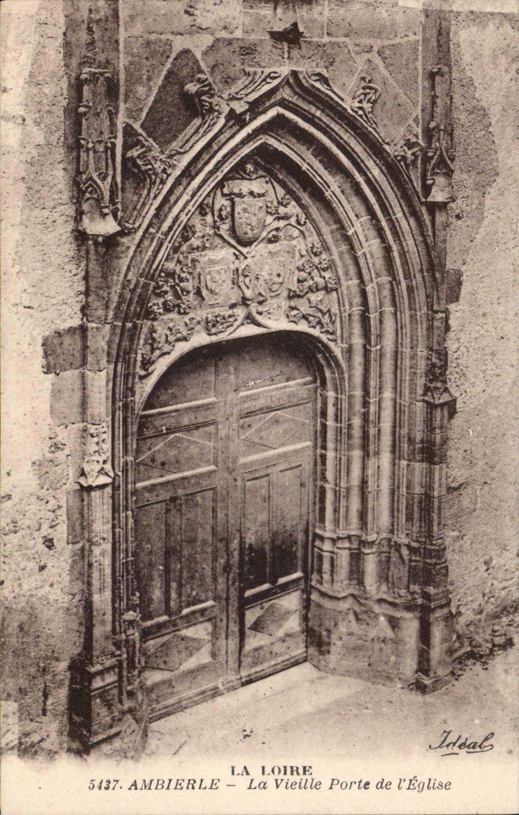 CPA Ambierle La vieille porte de l'eglise