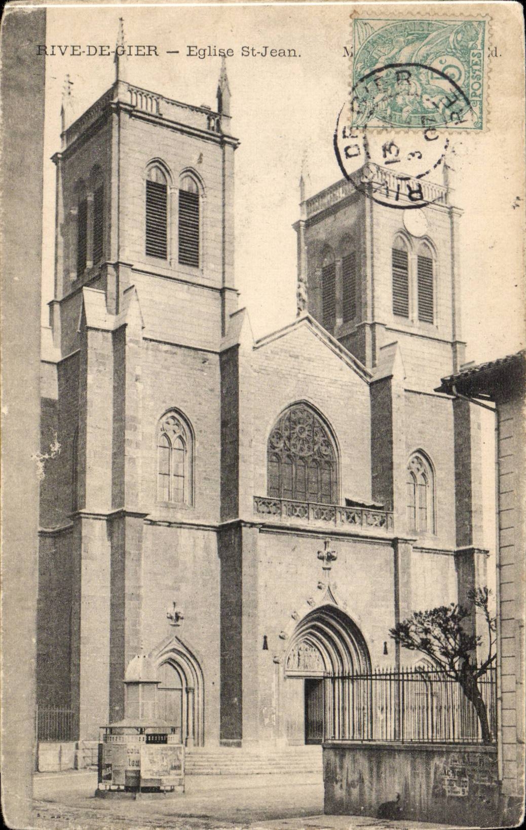 CPA Rive de Gier Eglise St Jean