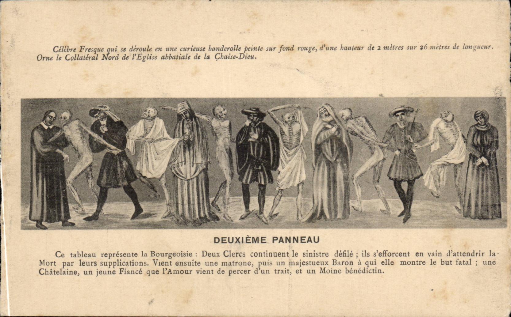 Fresque de la Chaise-Dieu — Deuxième panneau — Éditeur non identifié, n° de série 43