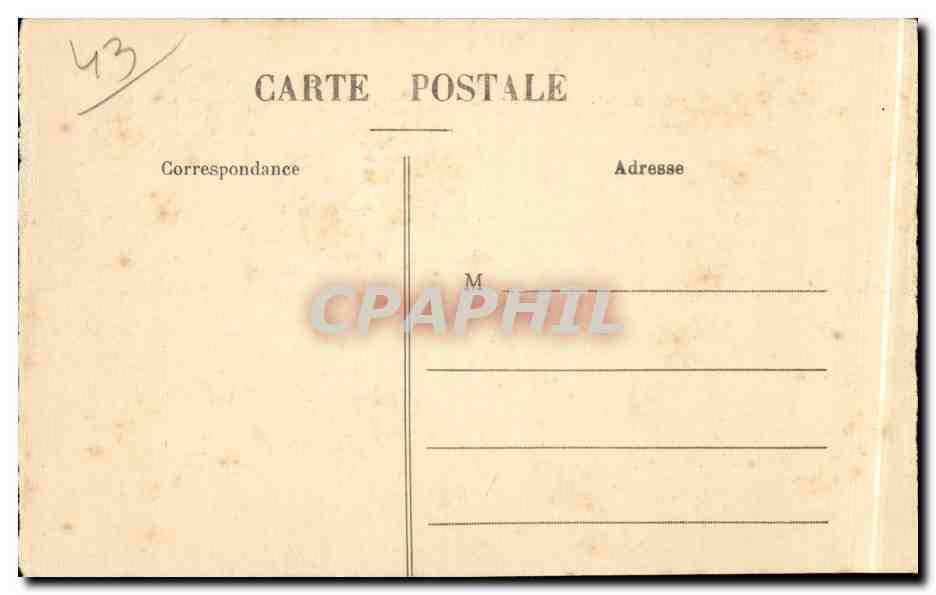 Fresque de la Chaise-Dieu — Deuxième panneau — Éditeur non identifié, n° de série 43 — Rückseite