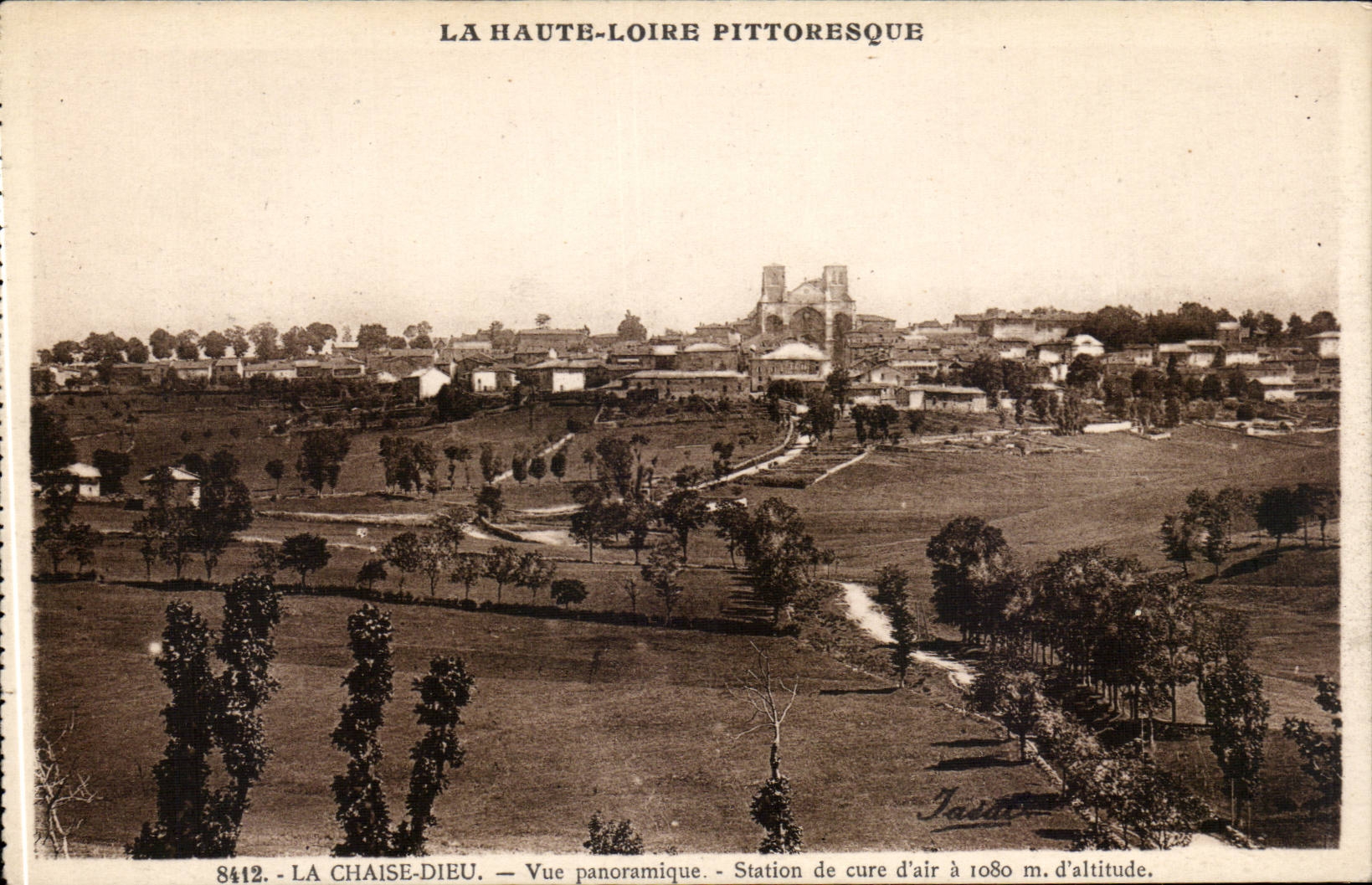 CPA La Chaise Dieu Vue panoramique Station de cure d'air a 1080m