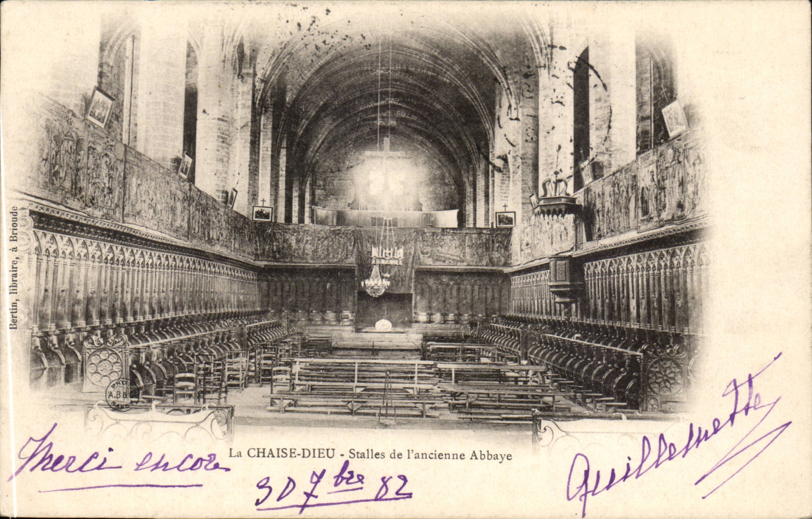 CPA La Chaise Dieu Statues de l'ancienne abbaye