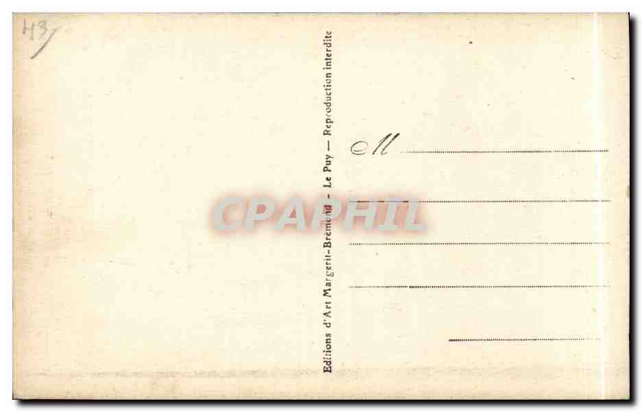 CPA Brioude Vue generale occidentale Eglise St Julien — Back