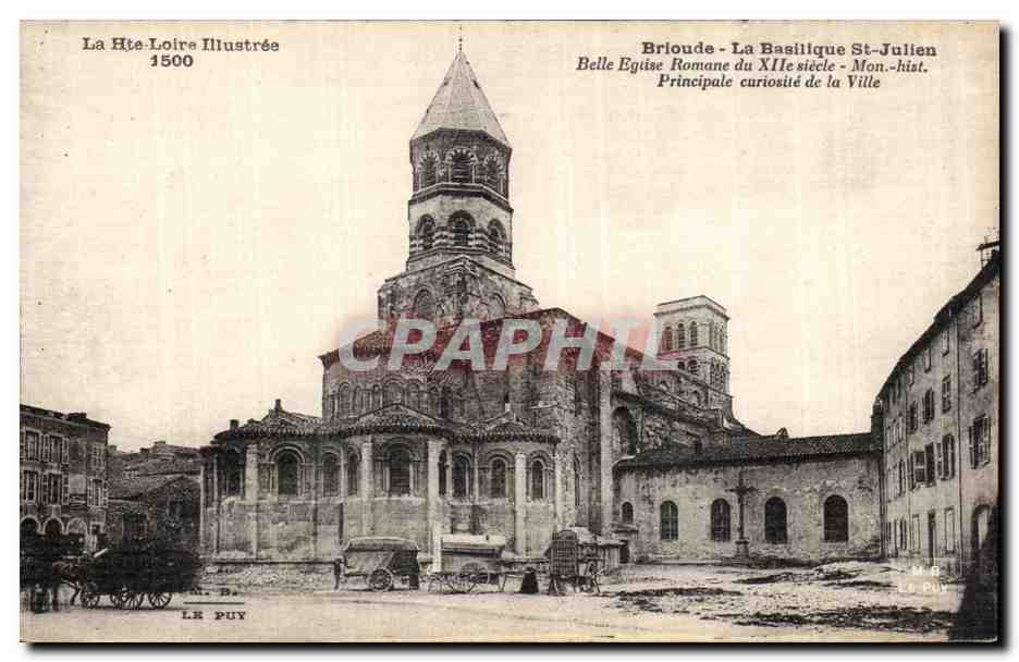 CPA Brioude La basilique St Julien Belle eglise romane du 12eme