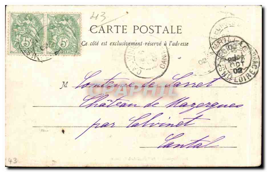CPA Brioude Pont Moyen Age du Prieure de la Bajeasse — Back