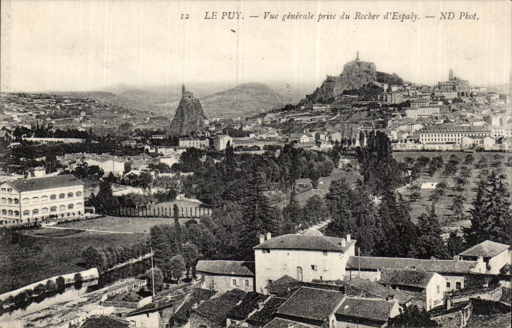 Le Puy — Allgemeine Ansicht vom Rocher d'Espaly — ND Pbot.