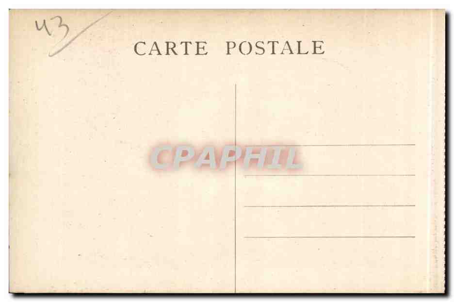 CPA Le Puy Monastere de ND de Charite du Bon Pasteur Grande allee et boulangerie — Rückseite