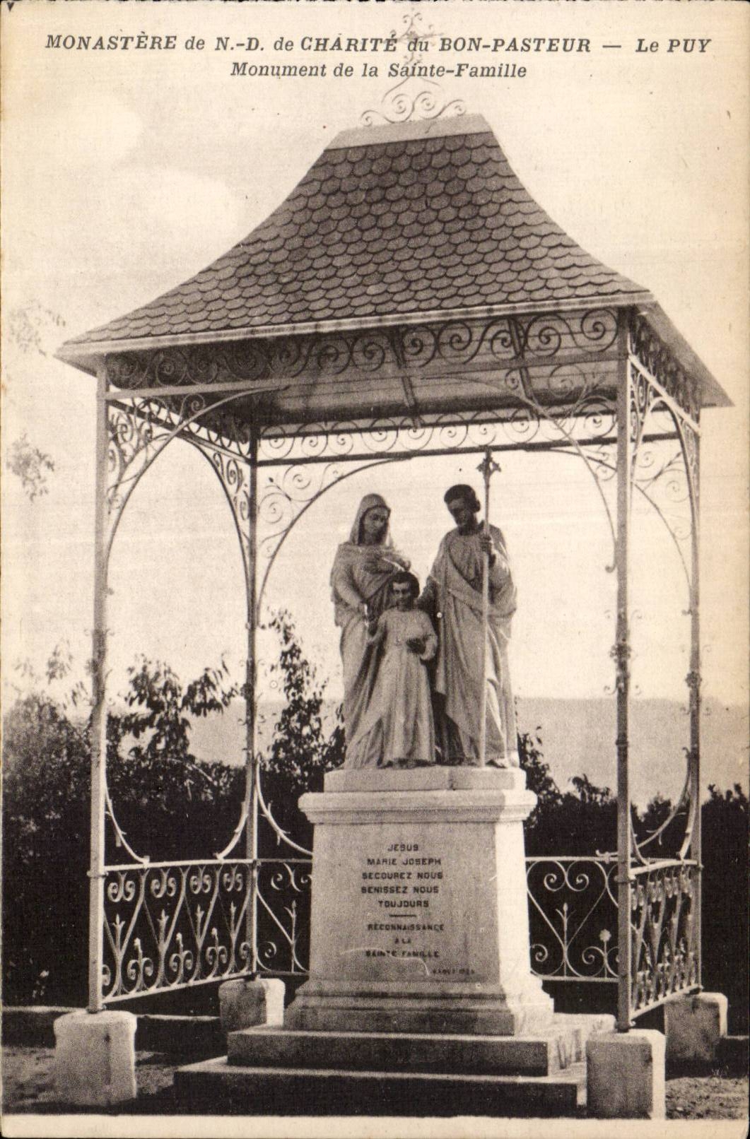 CPA Le Puy Monastere de ND de Charite du Bon Pasteur Monument de la Sainte Famille