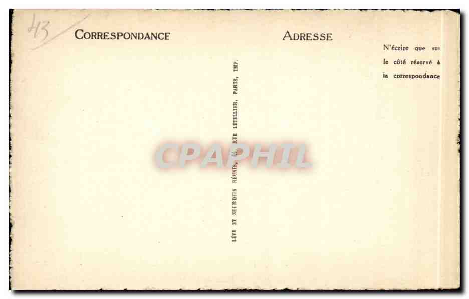 CPA Le Puy Place du Breuil — Verso
