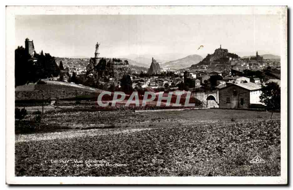 CPA Le Puy Vue generale Les quatre rochers