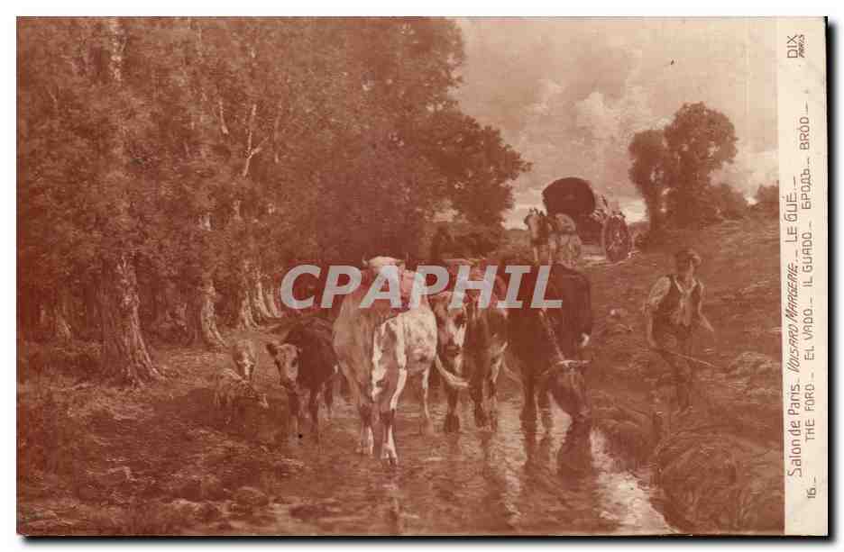 CPA Salon de Paris Voisard Margerie Le gue Vaches