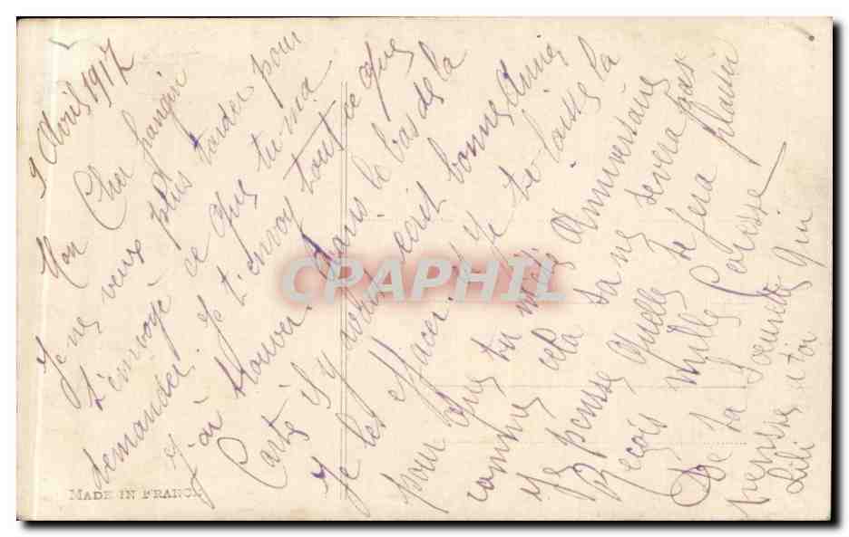 CPA Salon de Paris 1913 La rentree du parc Moutons Sheep — Verso
