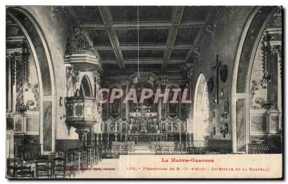 CPA Pelerinage de ND d'Alet Interieur de la chapelle