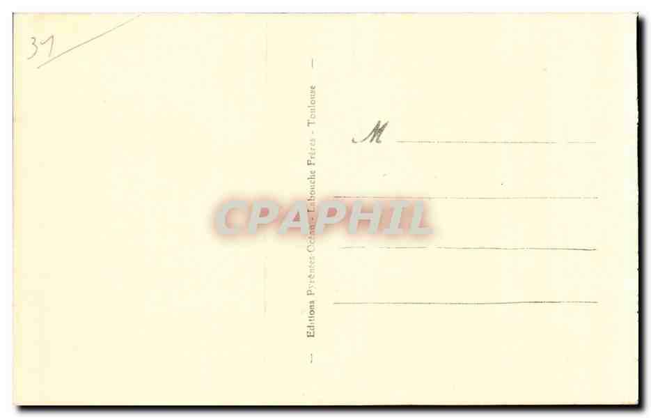 Montespan, près Saint-Gaudens — Vue générale des ruines du vieux château — Éditions P. P. P. Toulouse — Verso