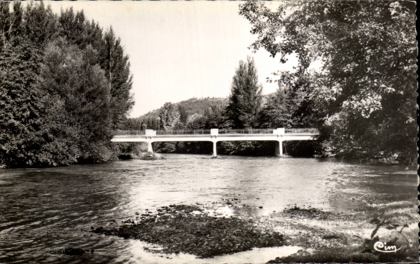 CPSM Loures Barbazan Le pont sur la Garonne