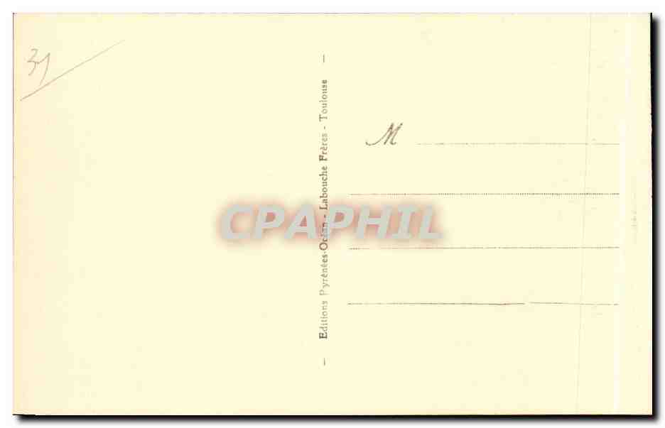 CPA Barbazan thermal Vue generale et route de Sauveterre — Rückseite
