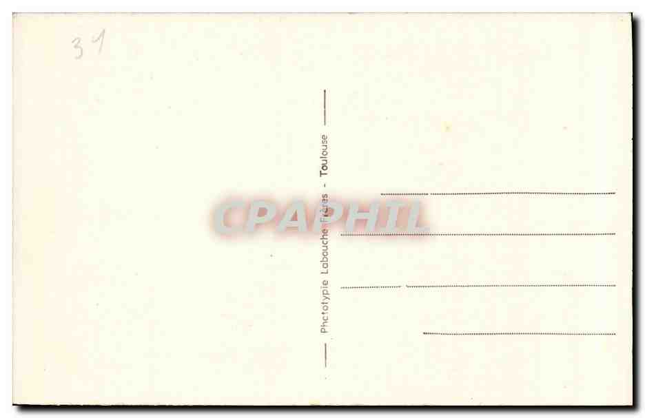 CPA Barbazan thermal L'hotel du parc et le kiosque de la source — Rückseite