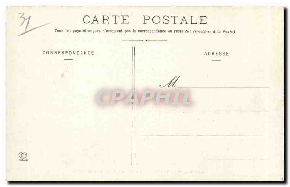 CPA Auterive Le grand pont sur l'Ariege  — Rückseite