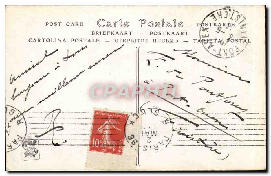 CPA Salon de 1913 Louis Ridel La fin d'un reve — Verso