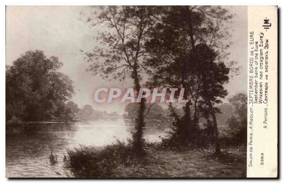 CPA Paris Salon A Rigolot Septembre Bords de l'Eure