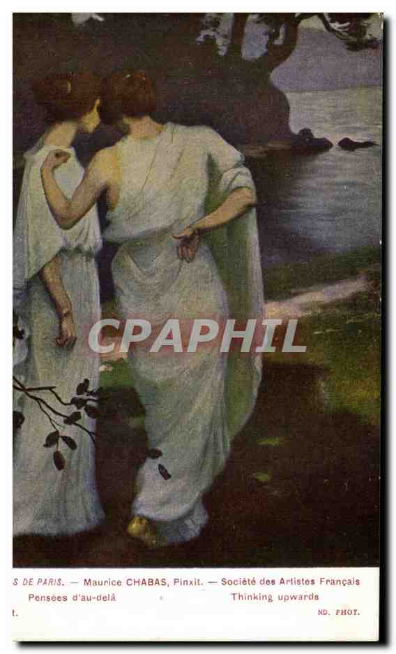 CPA Salons de Paris Maurice Chabas Pensees d'au dela