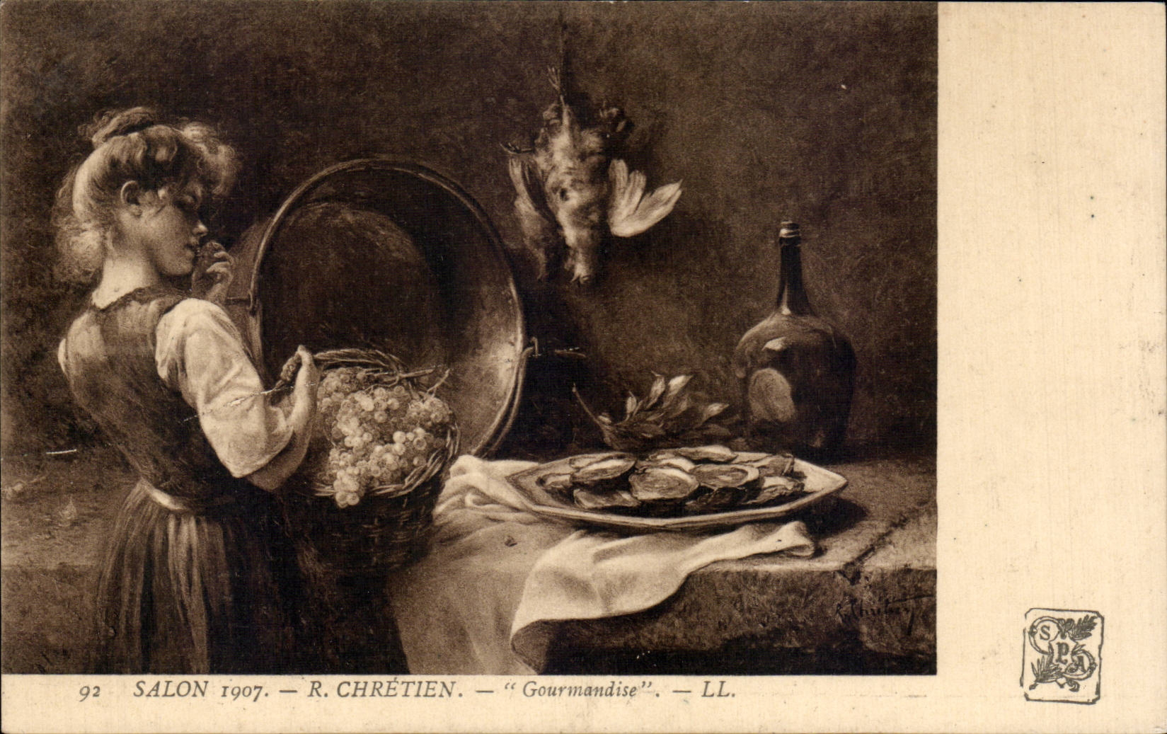 CPA Salon 1907 Chretien Gourmandise