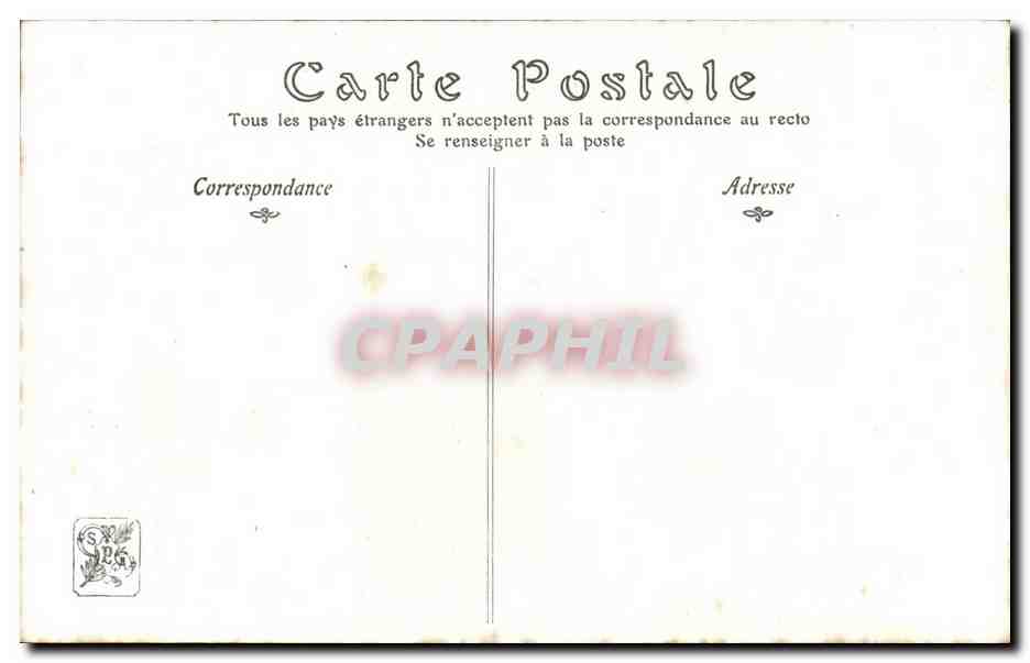 CPA Salon 1908 Table mise par Rieder — Verso