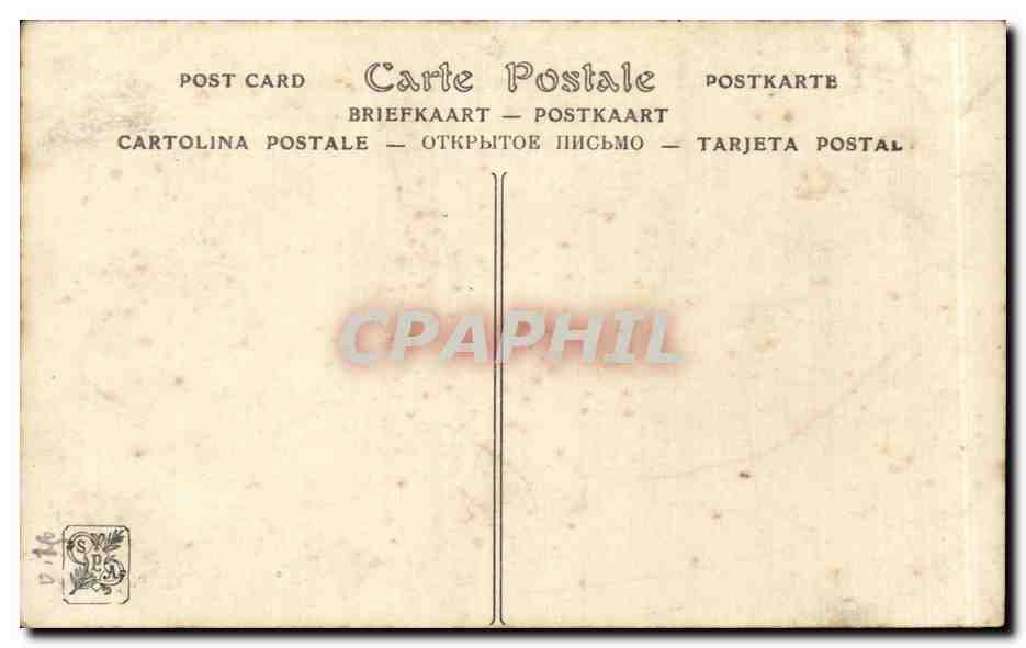 CPA Salon des boursiers de l'etat 1912 Paul Steck Reunion dans un parc — Verso