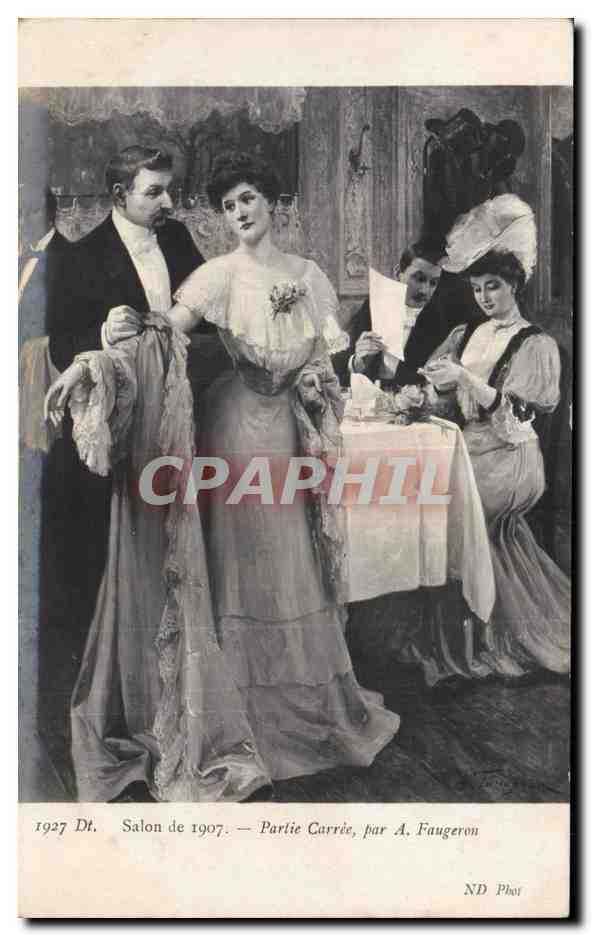 CPA Salon de 1907 Partie carree par Faugeron