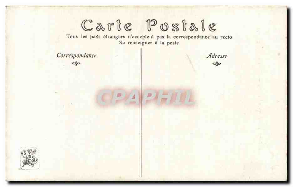 CPA Salon de 1907 Partie carree par Faugeron — Verso