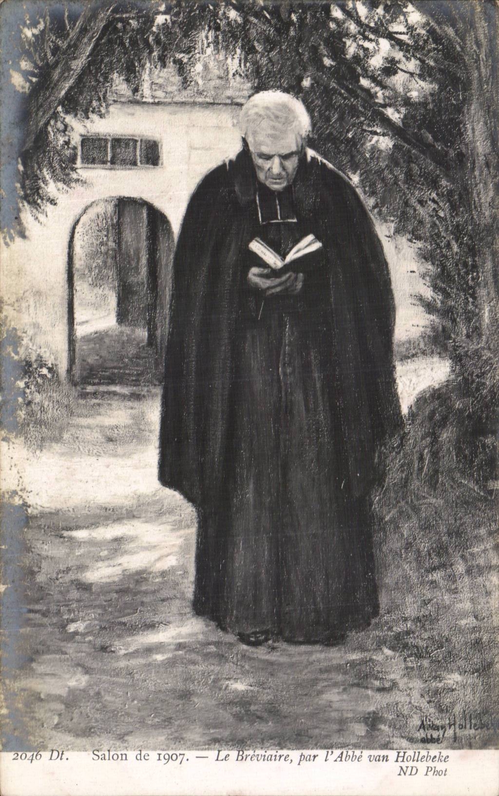 CPA Salons de 1907 Le breviaire par l'abbe van Hollebeke