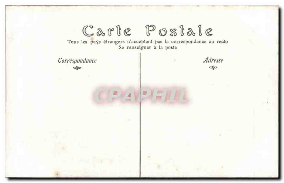 CPA Salon de 1907 L'asile par Rene Fath — Verso