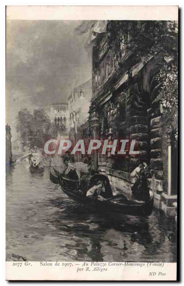 CPA Salon de 1907 Au Palazzo Corner Moncenigo Venise par Allegre