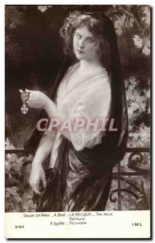 CPA Salon de Paris Boye la relique Femme Legion d'honneur