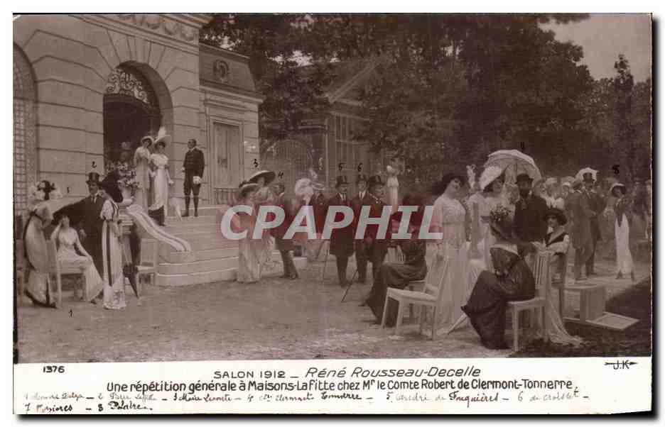 Salon 1912 — Répétition générale à Maisons-Laffitte chez Mme le Comte Robert de Clermont-Tonnerre — Péné Rousseau-Decelle