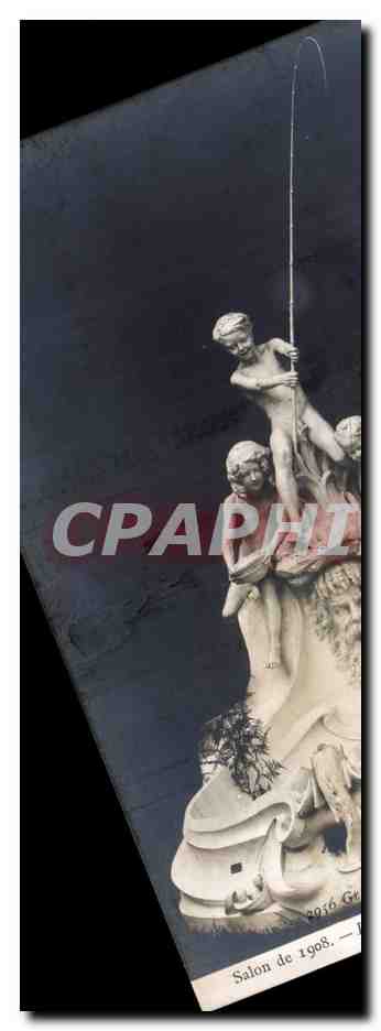 CPA Fantaisie Salon de 1908 Pecheurs par Georges Perraud