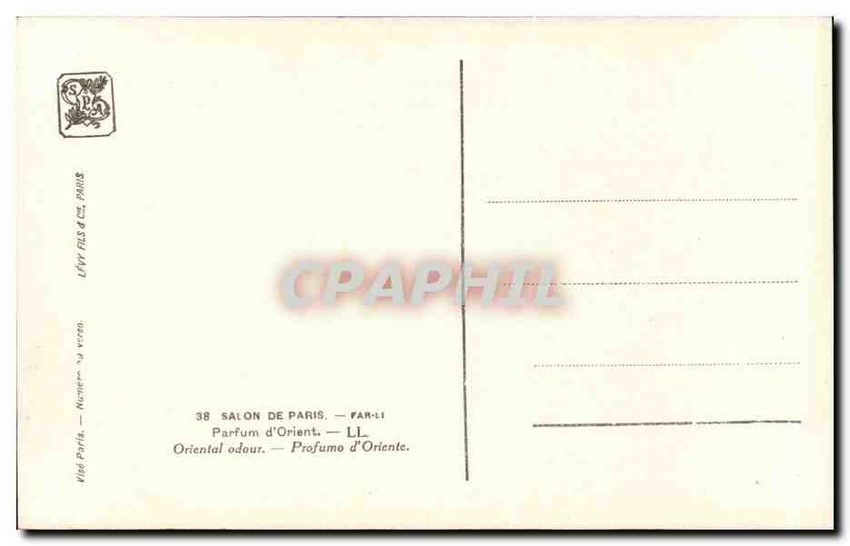 Nue allongée sur un divan — Éditeur Ufvr Fils d'Art, Paris — N° 38 — Achterkant