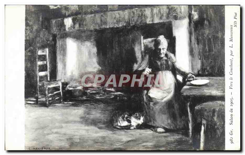 CPA Fantaisie Salon de 1905 Vers le couchant par Manceaux
