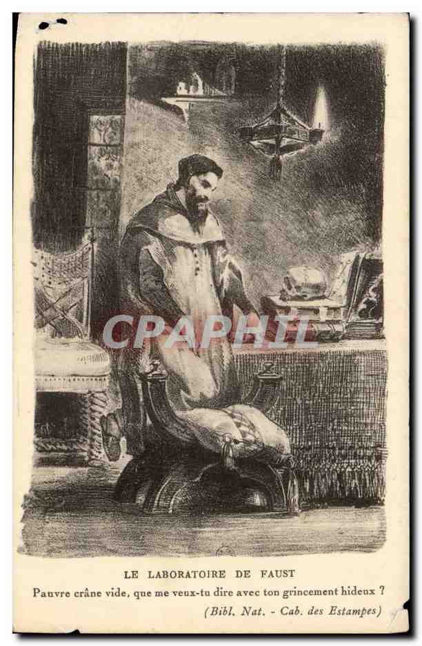 CPA Fantaisie Le laboratoire de Faust