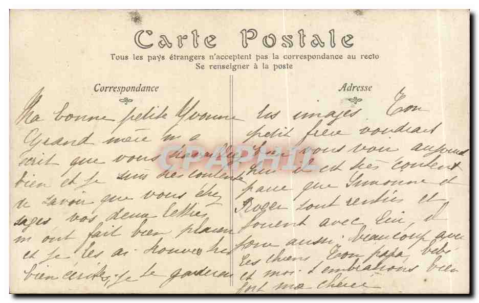 CPA Fantaisie Salon 1907 Pastorale par Emilie Thivier — Verso