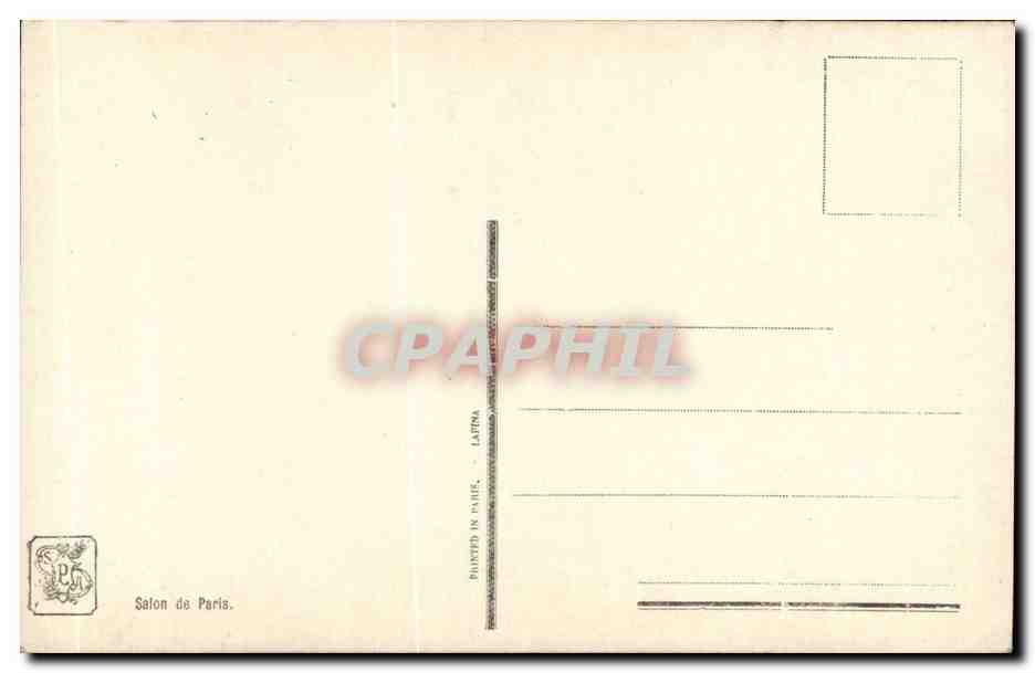 CPA Fantaisie Salon de Paris Darien Me voici  — Verso