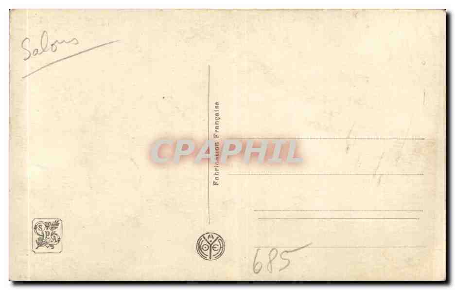 CPA Fantaisie Salon de Paris Mlle Hortense Richard Innocence Colombe — Verso
