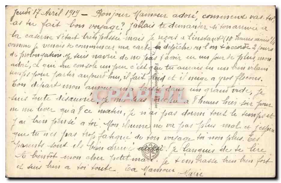 CPA Fantaisie Salons de Paris Renault le larcin Mouton — Verso