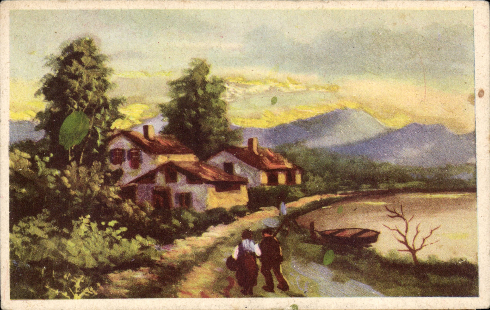 CPA Fantaisie Paysage 